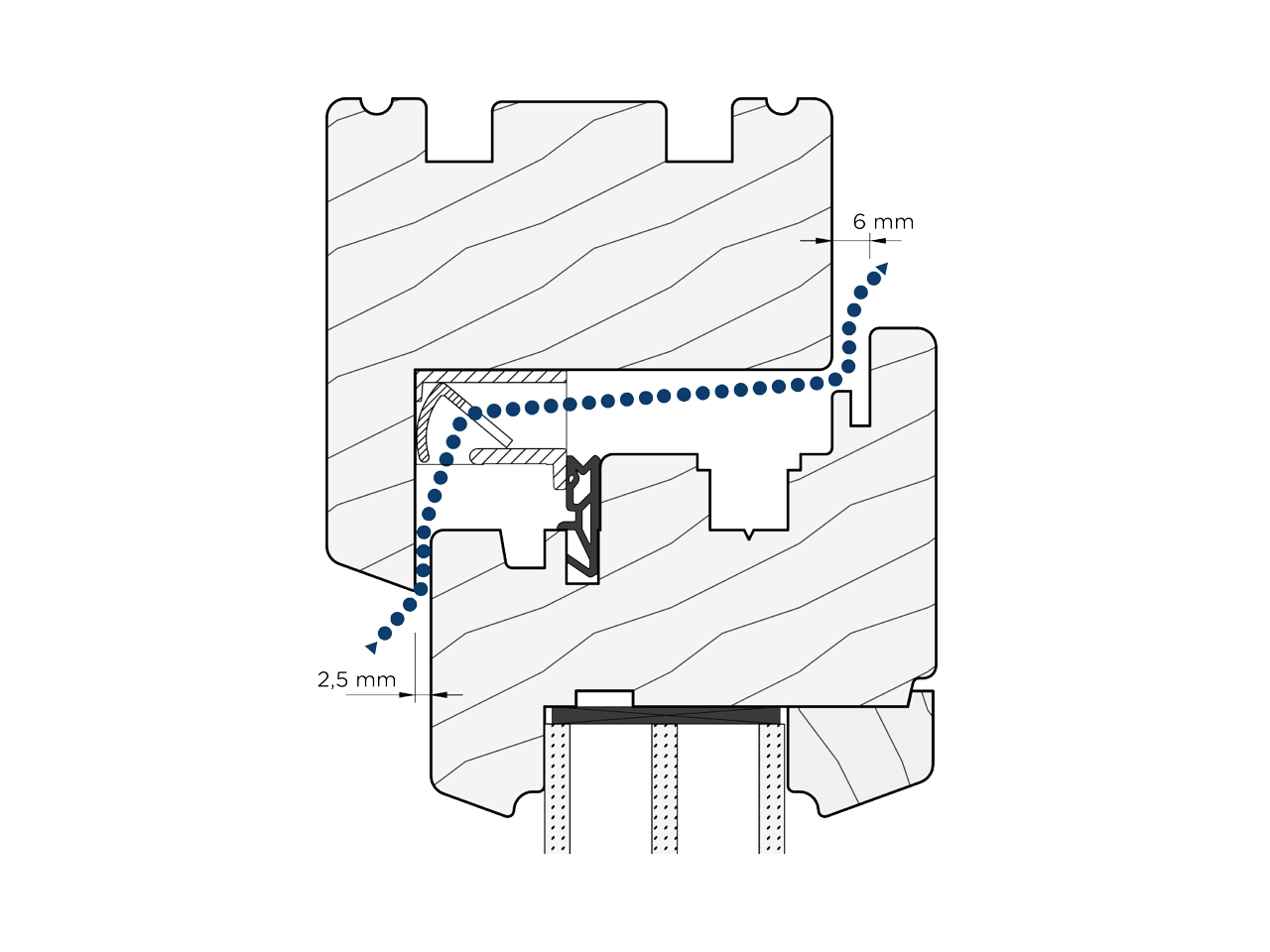 Window rebate vents FFLHmax Type 44 anthracite